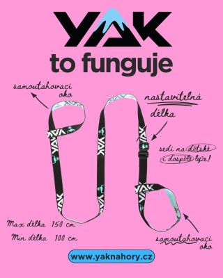 YAK navléknout snadno a rychle! ☝️ Nejdřív 1️⃣ NA ŠPIČKY, potom 2️⃣ NA PATY! ☝️ Pasuje na dětské i dospělé lyže.