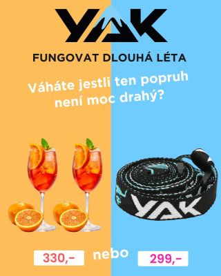 Je to moc anebo málo? Za cenu 2 aperolů (které vypijete za hodinu) si můžete zpříjemnit nejednu zimu! ☃️ YAK vám změnit...